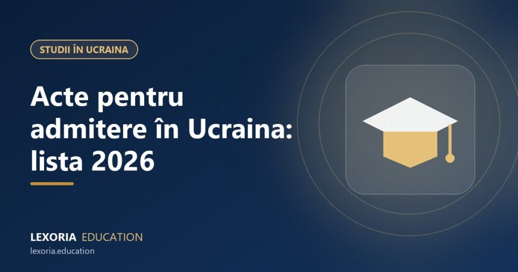 Acte necesare pentru admitere în Ucraina: lista completă 2026
