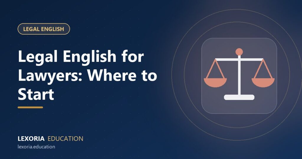 Legal English for Lawyers: Where to Start and How to Learn It