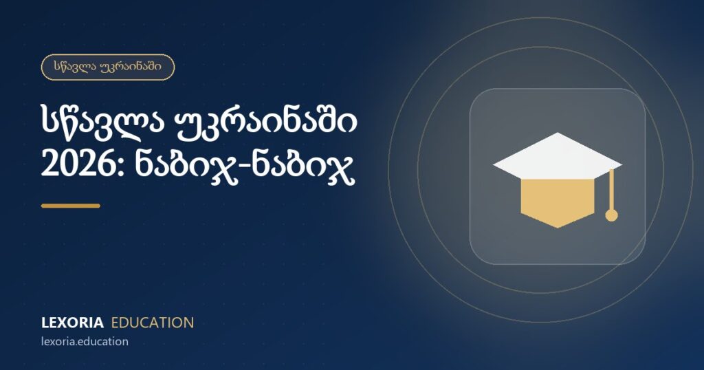 სწავლა უკრაინაში 2026: ნაბიჯ-ნაბიჯ გზამკვლევი უცხოელებისთვის